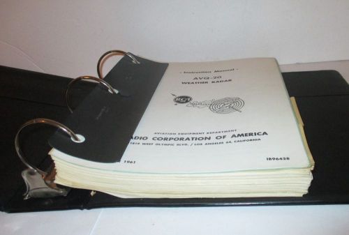 Rca avn-220 220a 221 221a vhf navigation manual maintenance operation install