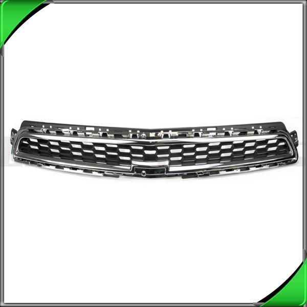 New grille front black screen upper 2013-2014 chevy malibu gm1200646 chrome mldg