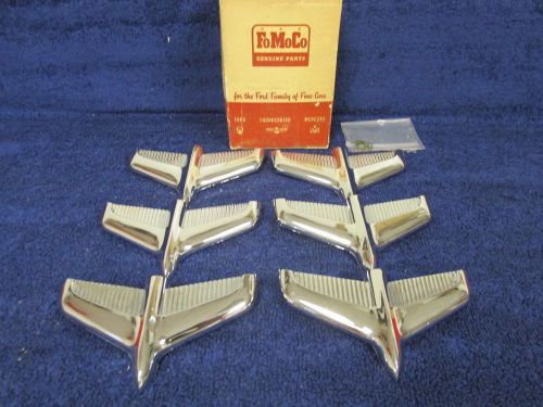 1959 ford  quarter panel emblem ornament  jet wings set of ( 6 )  nos ford   516