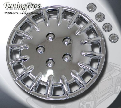 Style 023 15 inches chrome hub caps hubcap wheel rim skin covers 15&#034; inch 4pcs