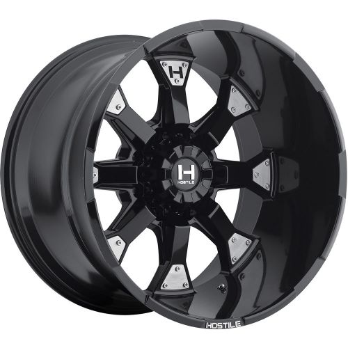 Hostile knuckles h101 20x12 8x180 -44mm black wheels rims h101-2012818047bb