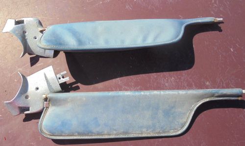 1971 1972 1973 mustang convertible sun visors w mounting brackets &amp; clip