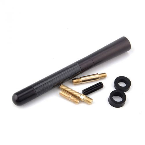 Universal car carbon fiber screw fm/am radio car 120mm antenna screws black 4.7&#034;