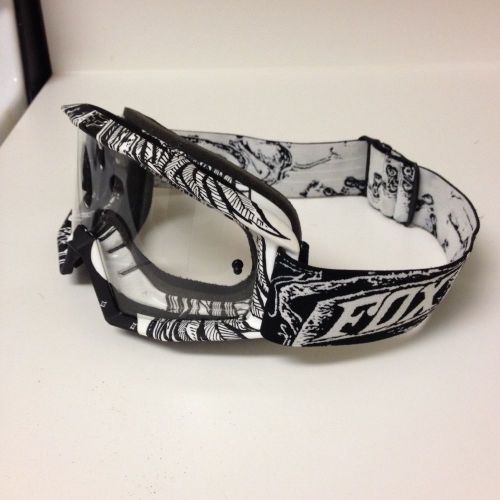 Fox motorcross atv bmx goggles black white