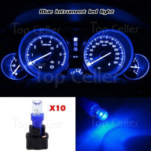 10x pc74 70 73 led blue indicator instrument panel cluster gauge bulbs &amp; sockets