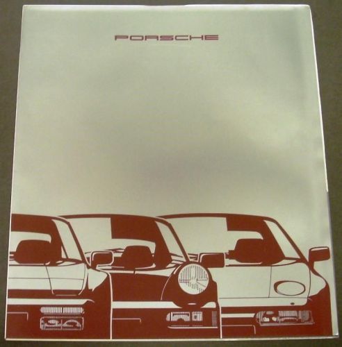 1990 porsche dealer prestige sales brochure folder 944 911 928 large poster rare