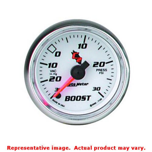 Auto meter 7159 c2 series bright anodized 2-1/16&#034; (52.4mm) range: 30 in hg/30 p