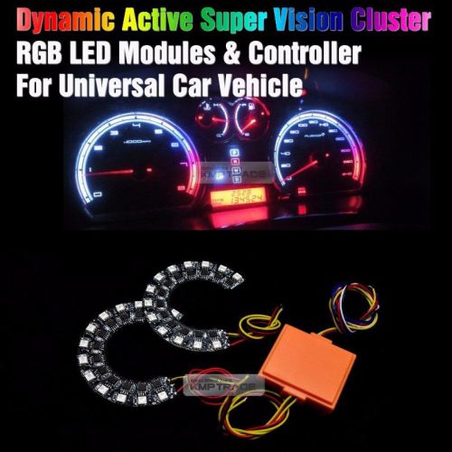 Active super vision cluster led modules &amp; controller for universal car vehicle