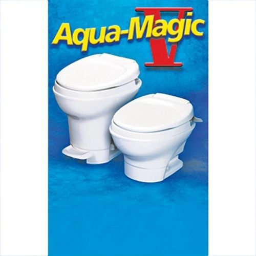 Thetford 31658 parchment low hand flush aqua-magic v permanent to