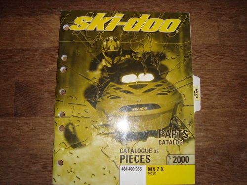 Ski doo mxzx 440 lc mxz x parts catalog 2000 484-400-085 484400085