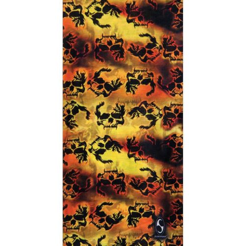 Schampa tube multi-wear headwear flaming skull