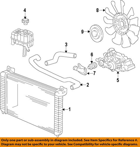 Gm oem radiator-upper hose 22762638