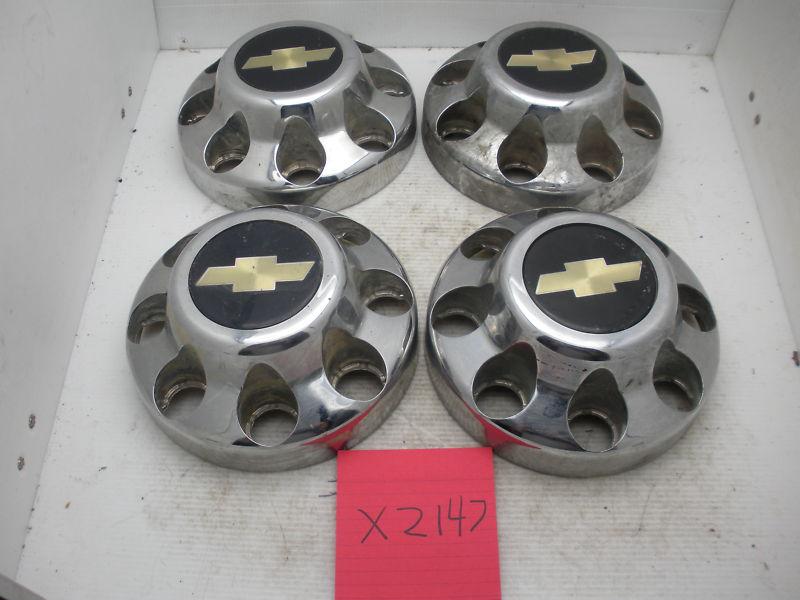 Lot of 4 88-00 chevy silverado truck 2500 46272 wheel center caps hubcaps