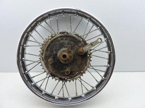 18&#034; rear wheel brake drum hub plate rim triumph 650 bonneville tiger trophy 165