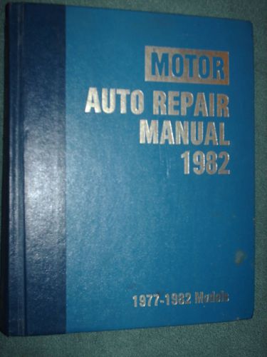 1977-1982 chevy ford camaro vette mustang oldsmobile+  motor shop manual