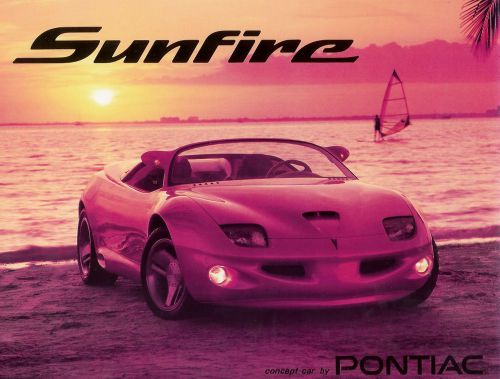 Pontiac sunfire concept car brochure  rare!