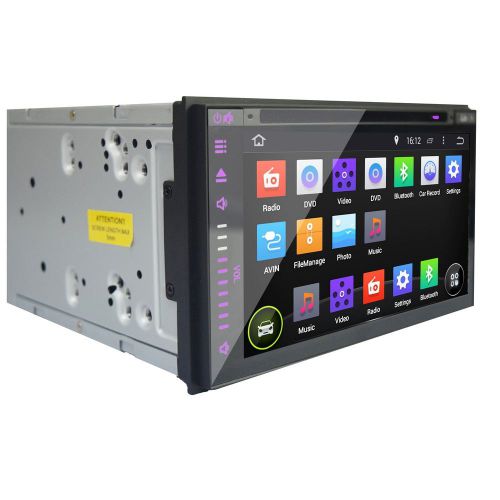 1080p android 4.4 7&#034; 2din car gps dvd player wifi 3g radio 7 color buttons ipod