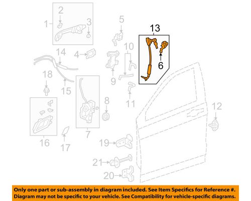 Honda oem 07-11 cr-v front door-lock cylinder 72185swaa01