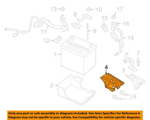 Mitsubishi oem 14-15 outlander sport 2.0l-battery tray support bracket 5220j607