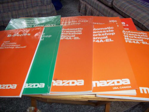 Mazda  factory shop service repair manuals lot of ten (10)