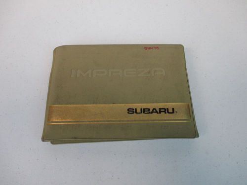 1999 subaru impreza/including outback sport owner&#039;s owners owner manual kit set