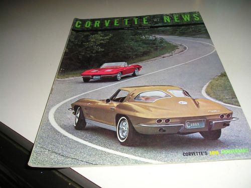 1963 original rare volume 5 /# 6  corvette news magazine manual