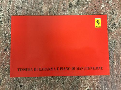 Ferrari owner&#039;s warranty and service book