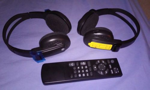 2007-13 mitsubishi outlander dvd entertainment wireless headphones &amp; remote set