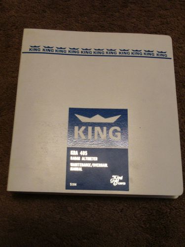 King kra 405 radar altimeter system kni 415 416 service shop manual installation