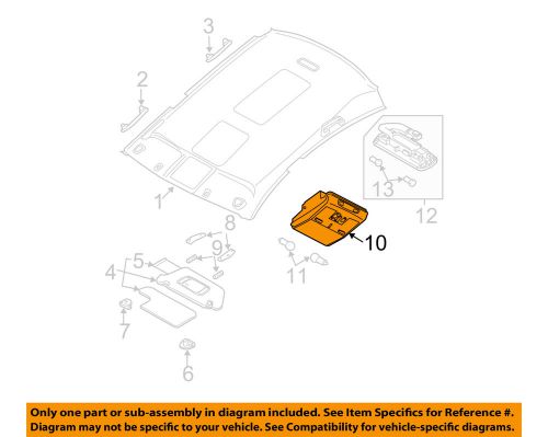 Nissan oem 06-08 maxima-map light-map lamp assembly 96980zk02b