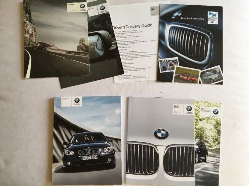 2010 10 bmw 5 series owners manual set with case