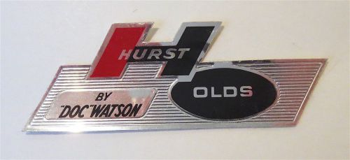 Hurst/olds 1968 glove box decal doc watson unused