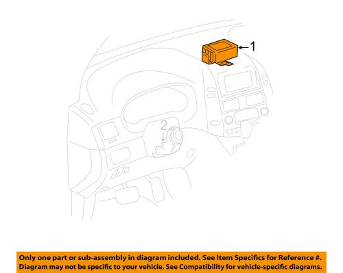 Toyota oem 04-06 sienna alarm system-computer 8978008010