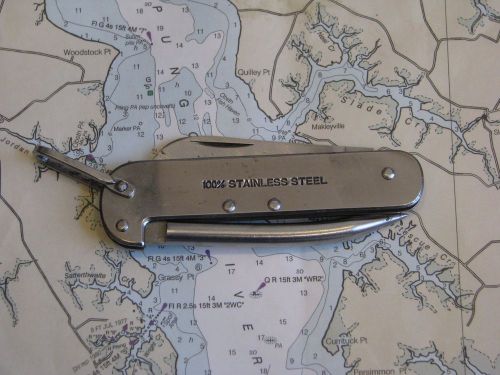 Stainless steel davis instruments standard rigging knife