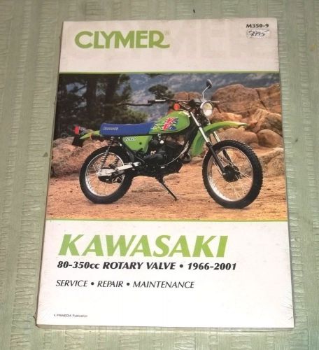 Clymer service-repair manual 1966-2001 kawasaki 80-350 rotary valve (#2854