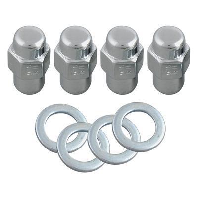 Summit racing lug nuts 7/16-20" .685" shank dia set of 4 chrome 7540042