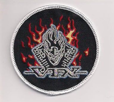 Honda vtx patch, 3 inches. silver metallic thread. iron on backing. nice new