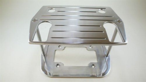 Racing power company r6325 polished aluminum optima ball milled battery tray