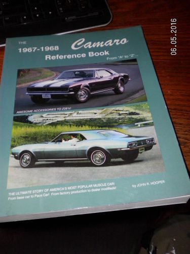 1967-1968 camaro reference book