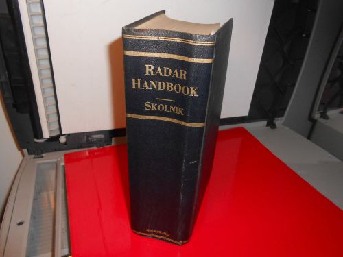 Radar handbook by merrill i skolnik hb hardcover 1970 illustrated 1/1st