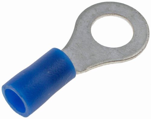 16-14 gauge ring terminal, 1/4 in., blue - dorman# 85405