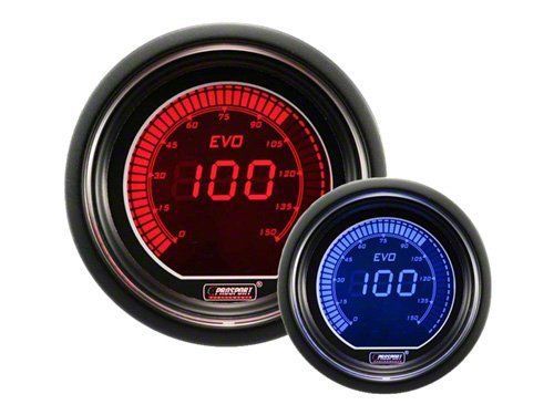 Prosport 216evobo-bar evo boost digital display: 52mm blue/red metric gauge