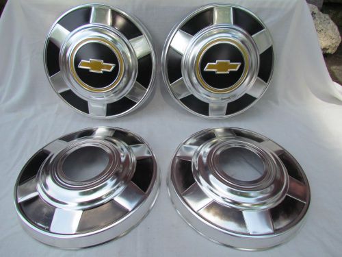 73-87 nos oem chevy gmc dog dish hubcaps 3/4 ton 4x4 81 87 chevy truck oem a+