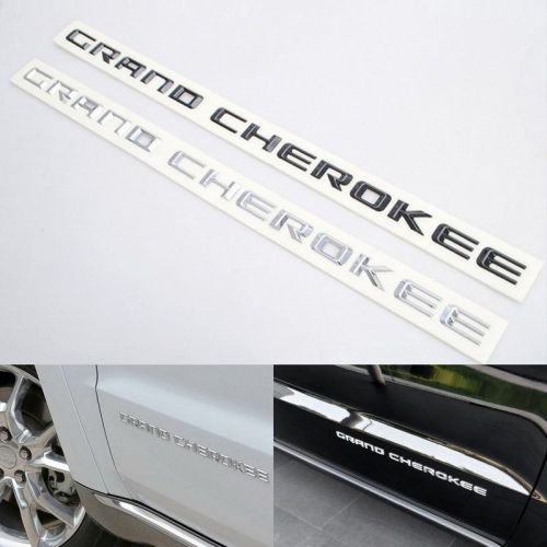 2 color!for jeep grand cherokee 3d chrome compass logo emblem side body sticker