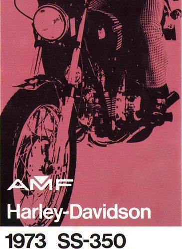 1973 harley-davidson ss-350 motorcycle brochure -harley ss350 motorcycle