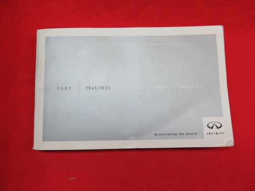 2003 infiniti fx45 owners manual guide book