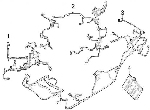 Ford oem engine wiring harness d2bz14290g image 2