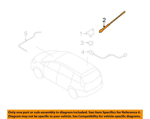 Mazda oem 06-10 5-antenna mast gm9a66a30