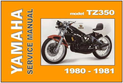 Yamaha workshop manual tz350 tz350g tz350h 1980 1981 service repair tuning