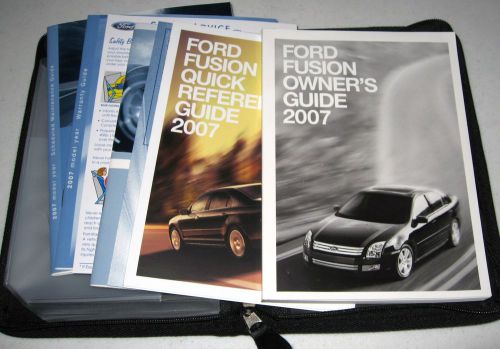 2007 ford fusion owners manual guide set 07 w/case